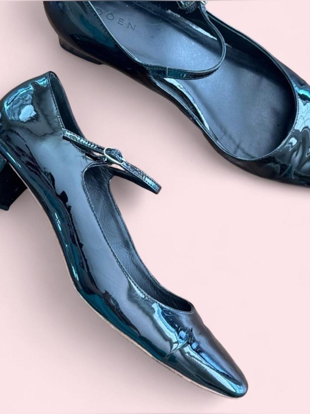 Doen Geraldine Patent Leather Mary Jane Heel